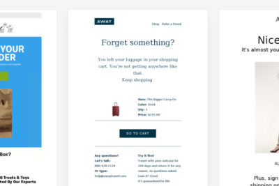 New Cart Abandonment Emails